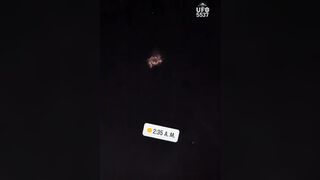 Strange event in the skies after an earthquake