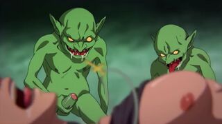 Human slave is gangbanged by gay goblins - Goblins Cave 1